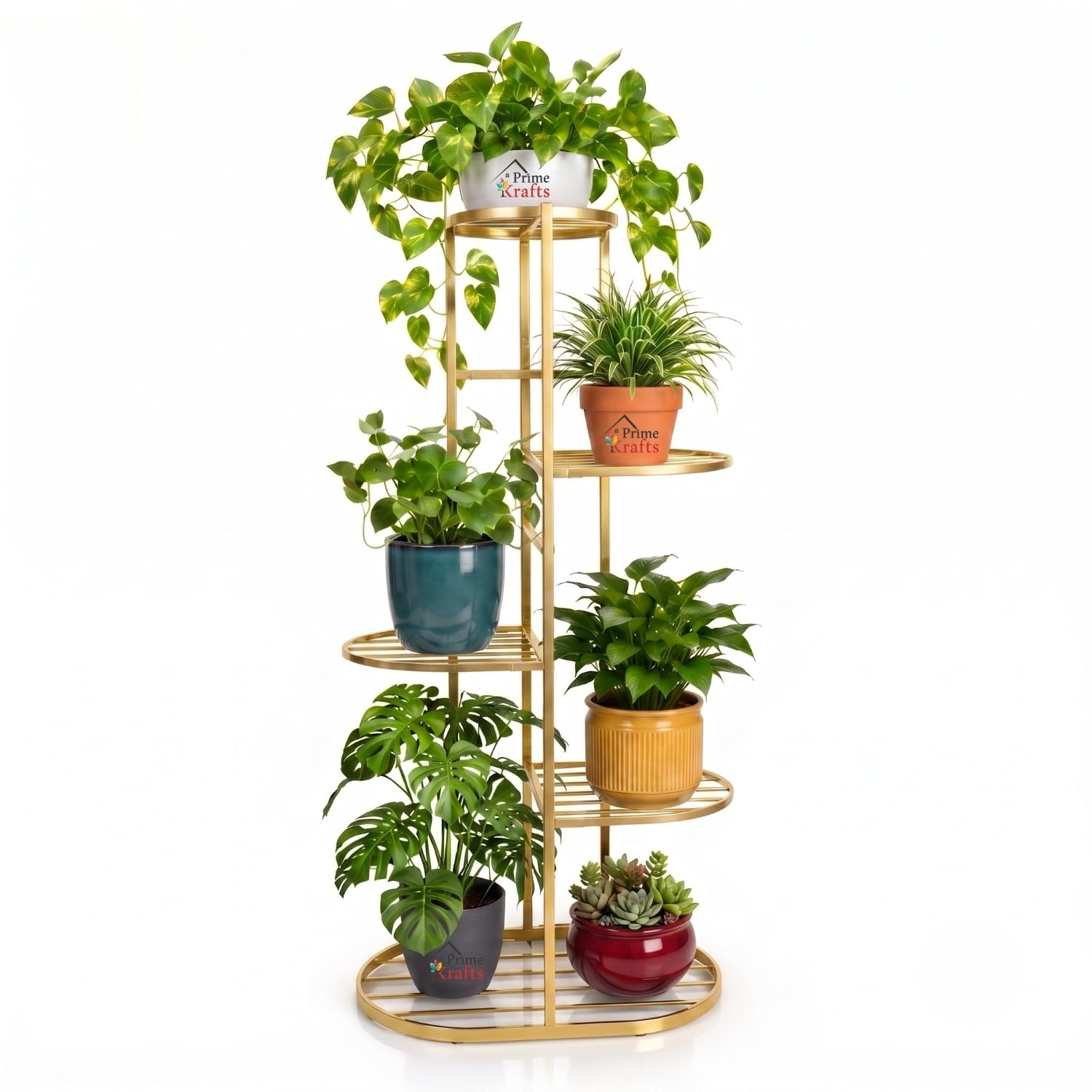 PRIME KRAFTS 6 Potted Decorative Plant Stand | Anti-Rust Multi